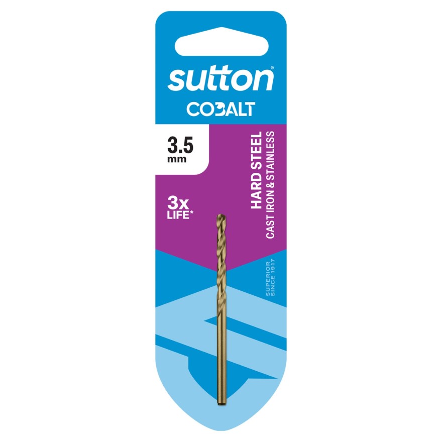 3.50 Sutton Cobalt HSS Jobber Drill Bit (Prepack)