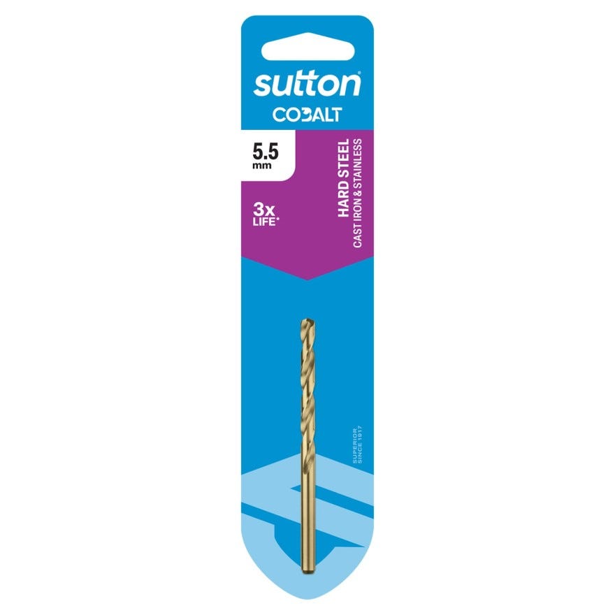 5.50 Sutton Cobalt HSS Jobber Drill Bit (Prepack)