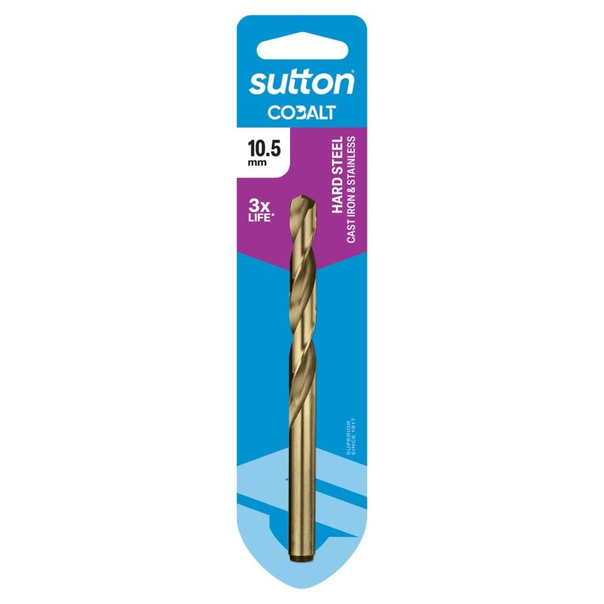 10.50 Sutton Cobalt HSS Jobber Drill Bit (Prepack)
