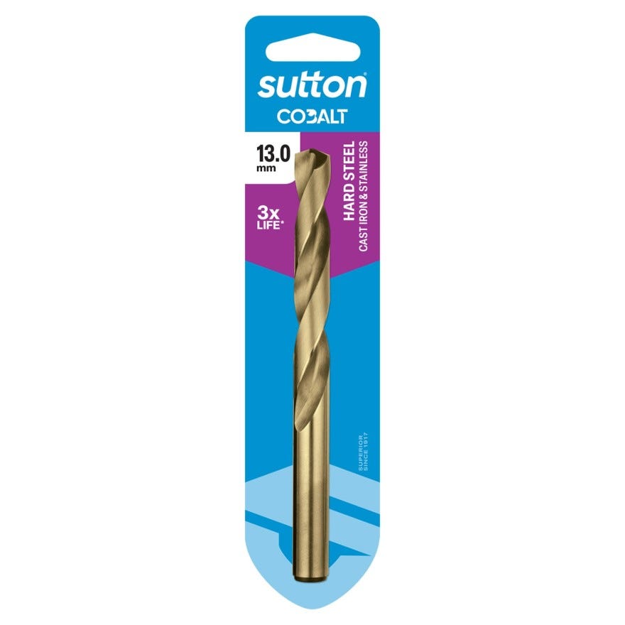 13.00 Sutton Cobalt HSS Jobber Drill Bit (Prepack)