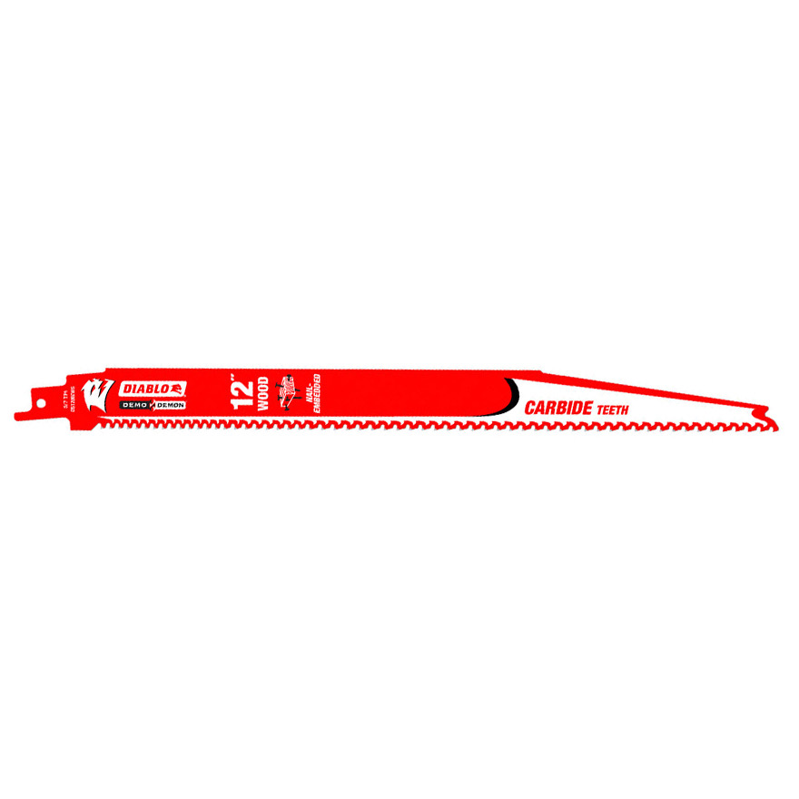 Diablo 12 in. / 305mm Demo Demon Carbide Recip Blade for Nail-Embedded Wood (3-Pack)