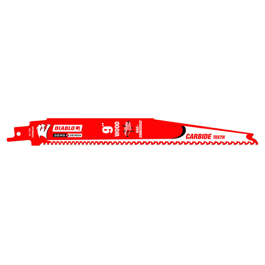 Diablo 9 in. / 229mm Demo Demon Carbide Recip Blade for Nail-Embedded Wood (3 Pack)