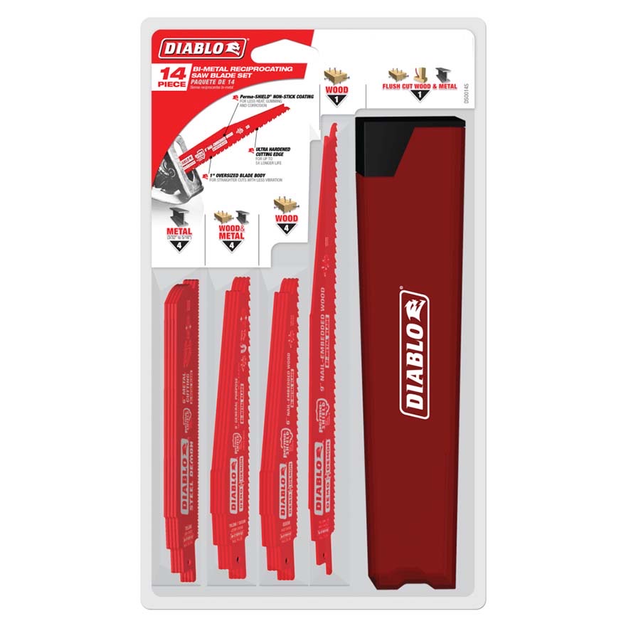 Diablo Nail-Embedded Wood and Metal Demolition Recip Set (14-Piece) (DS0014S)