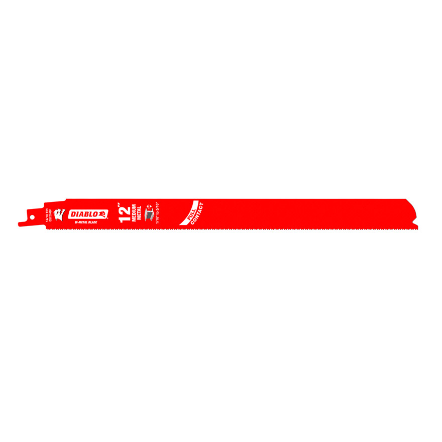 Diablo 12 in. / 305mm Bi-Metal Recip Blade for Medium Metal Cutting (5-Pack)