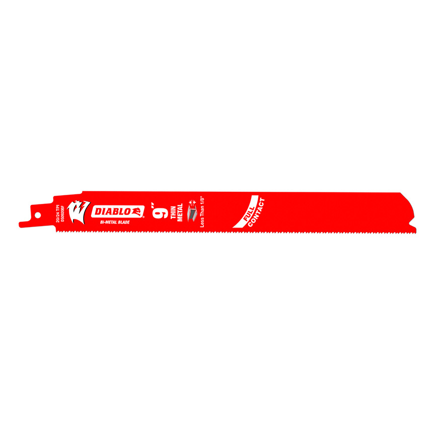 Diablo 9 in. / 229mm Bi-Metal Recip Blade for Thin Metal (5-Pack)