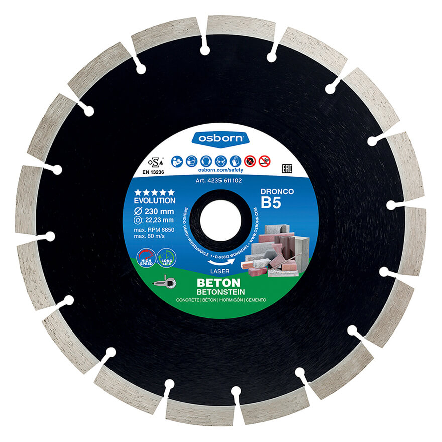 (4125611) Evolution B5 speed 125x2.0x22.23 mm Osborn
