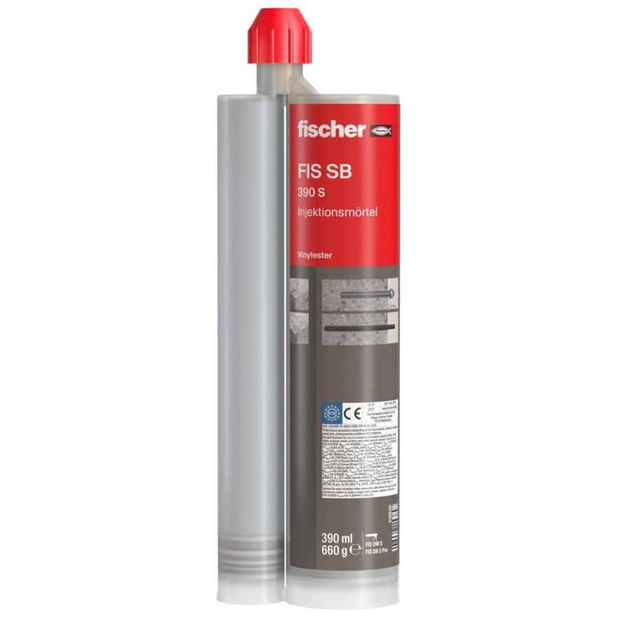 Fischer FIS SB SuperBond Vinyl Ester Hybrid (W/Silane Technology) 390ml Shuttle+ 1 Nozzle (518831)