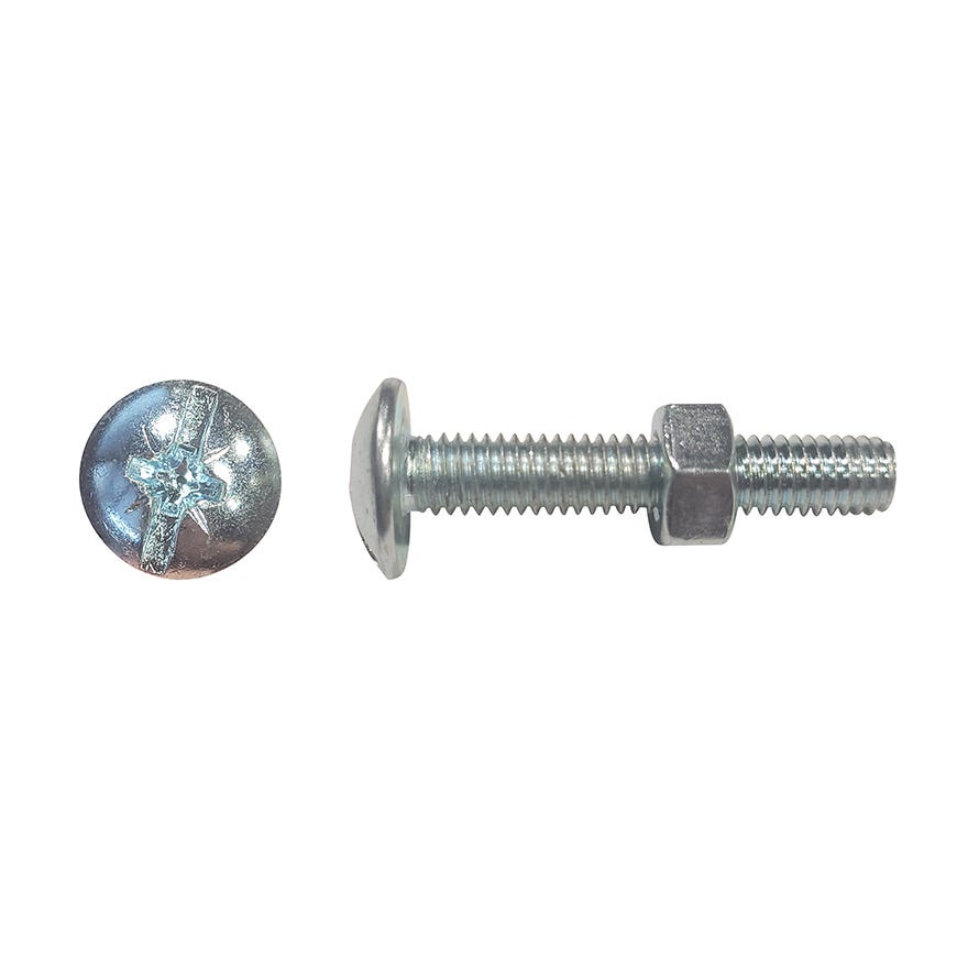 5x10 Gutter Bolt & Nut ZP