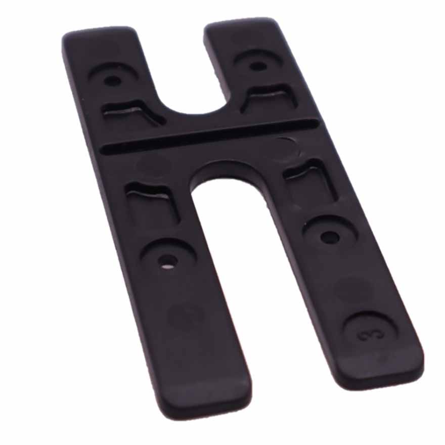 3.0mm Plastic H Packer Black (Bag of 250)