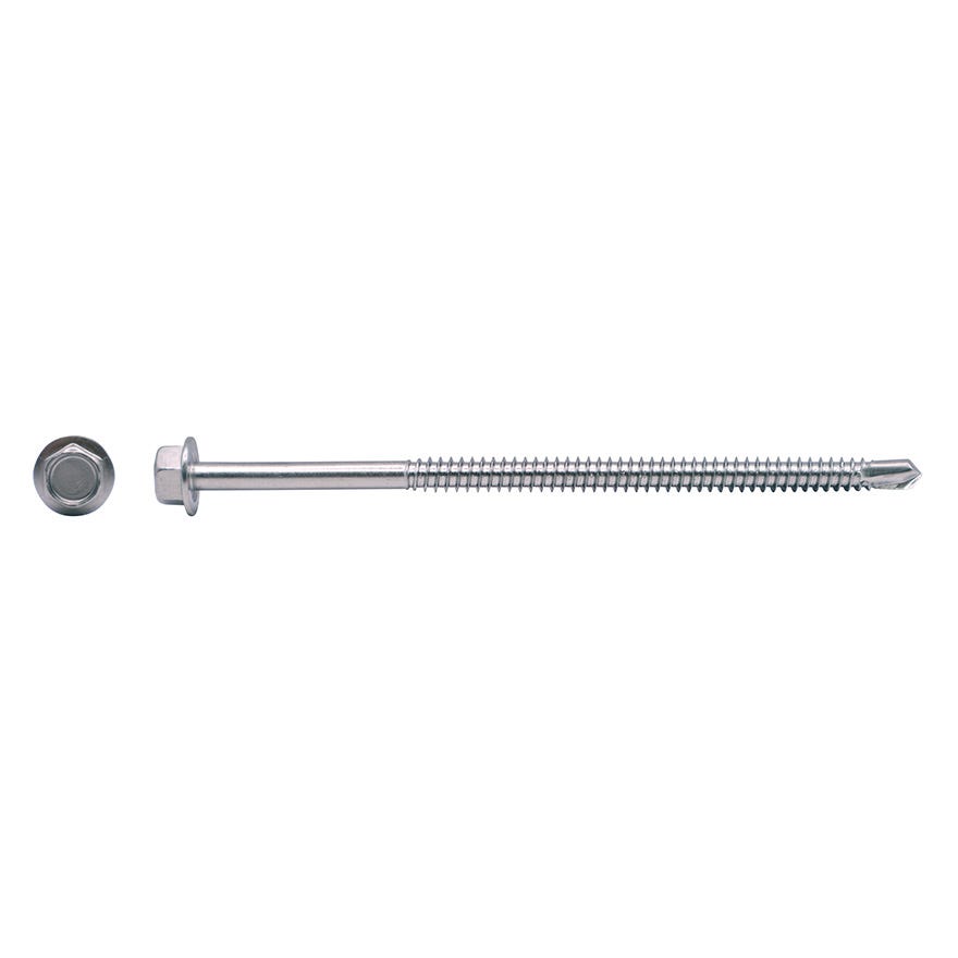 12G-14x75 Hex W/F (PT) Self Driller ""410"" Stainless Steel
