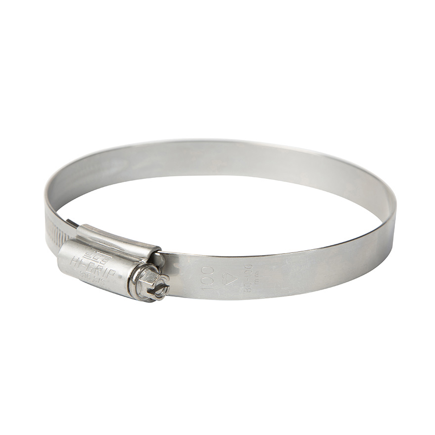 All Stainless 316 JCS Hi Grip Hose Clip (80-100mm)