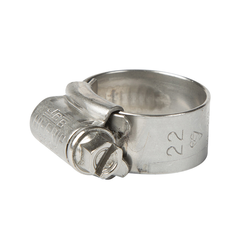 All Stainless 316 JCS Hi Grip Hose Clip (14-22mm)