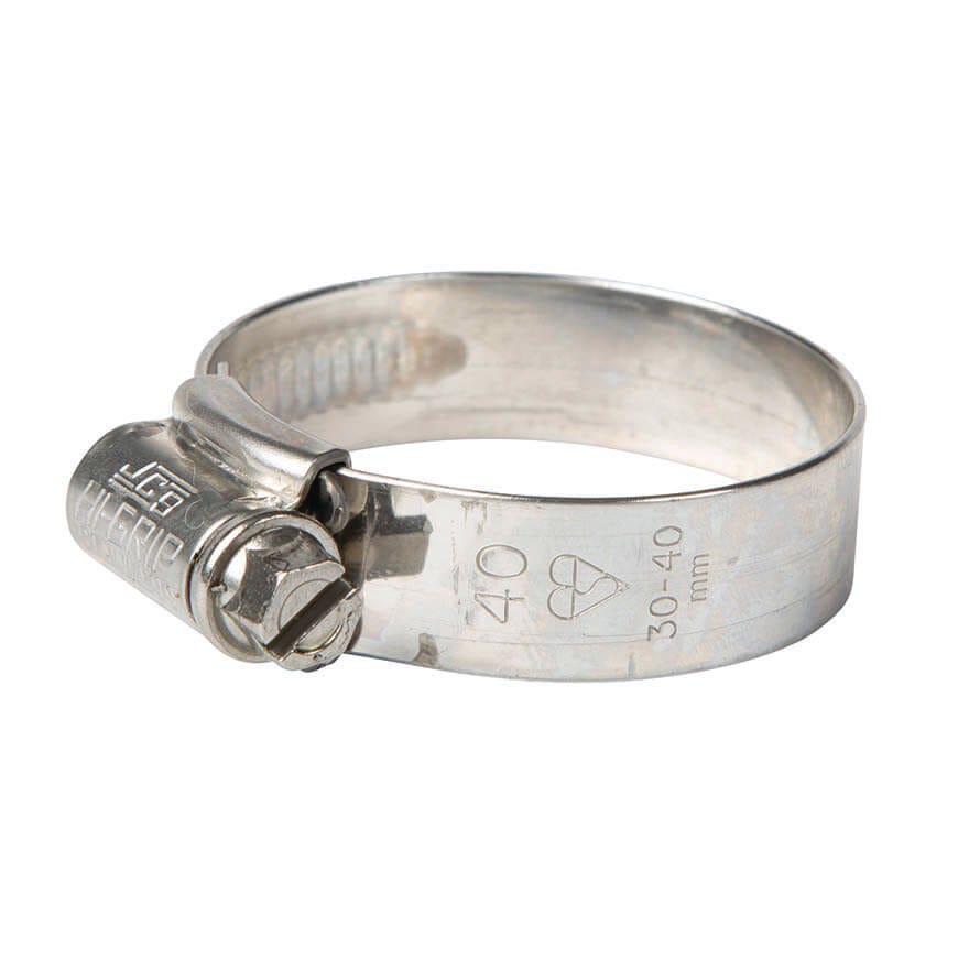 All Stainless 304 JCS Hi Grip Hose Clip (30-40mm)