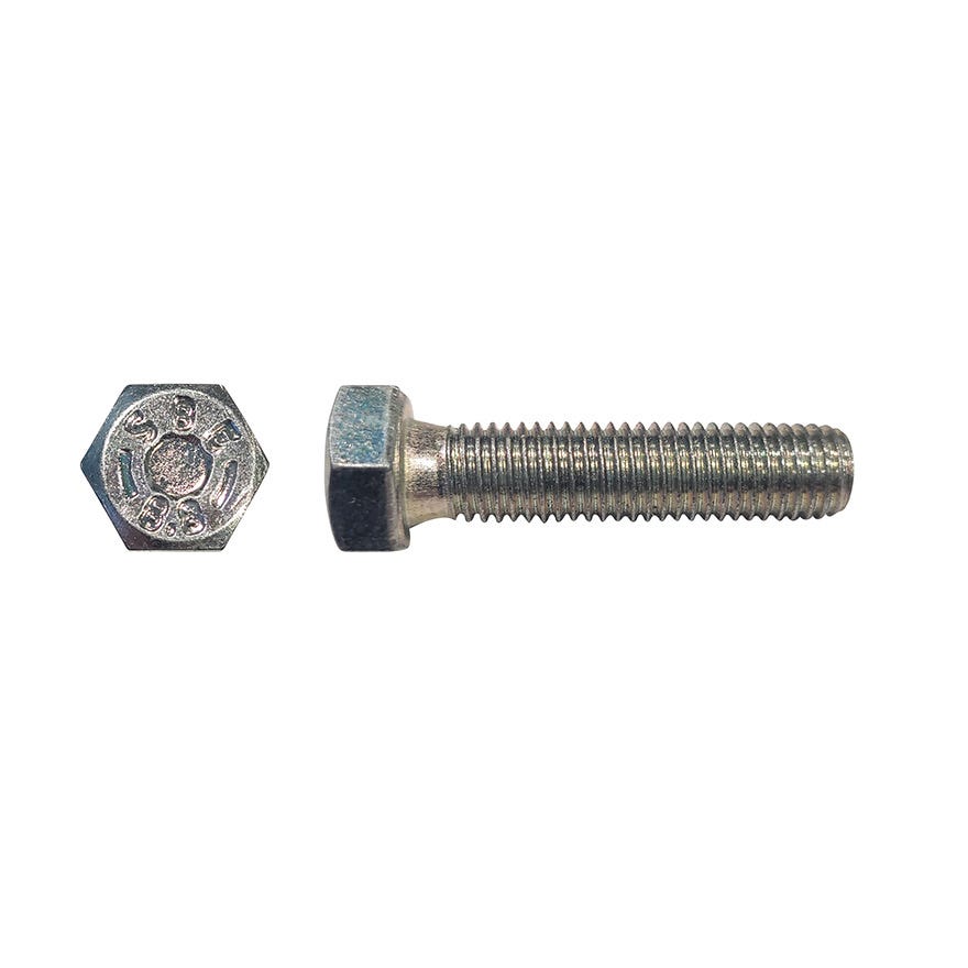 7x30 (1.00) DIN 933 High Tensile 8.8 Coarse Hex Bolt ZP