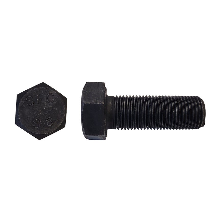 16x30 (1.50) AS1110 High Tensile 8.8 Fine Hex Bolt Black