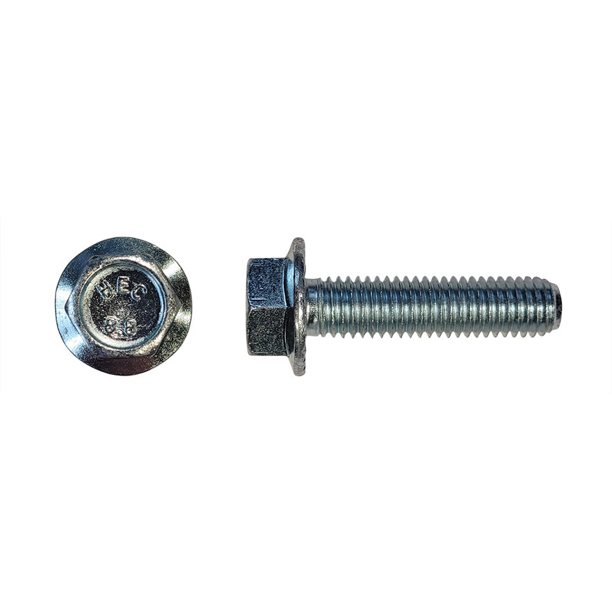 8x25 High Tensile 8.8 Serrated Flange Bolt ZP