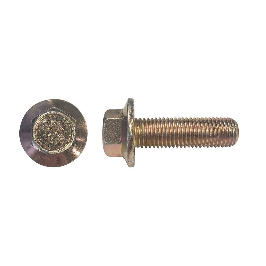 10x16 (1.25) High Tensile 10.9 Flange Bolt ZP (14AF)