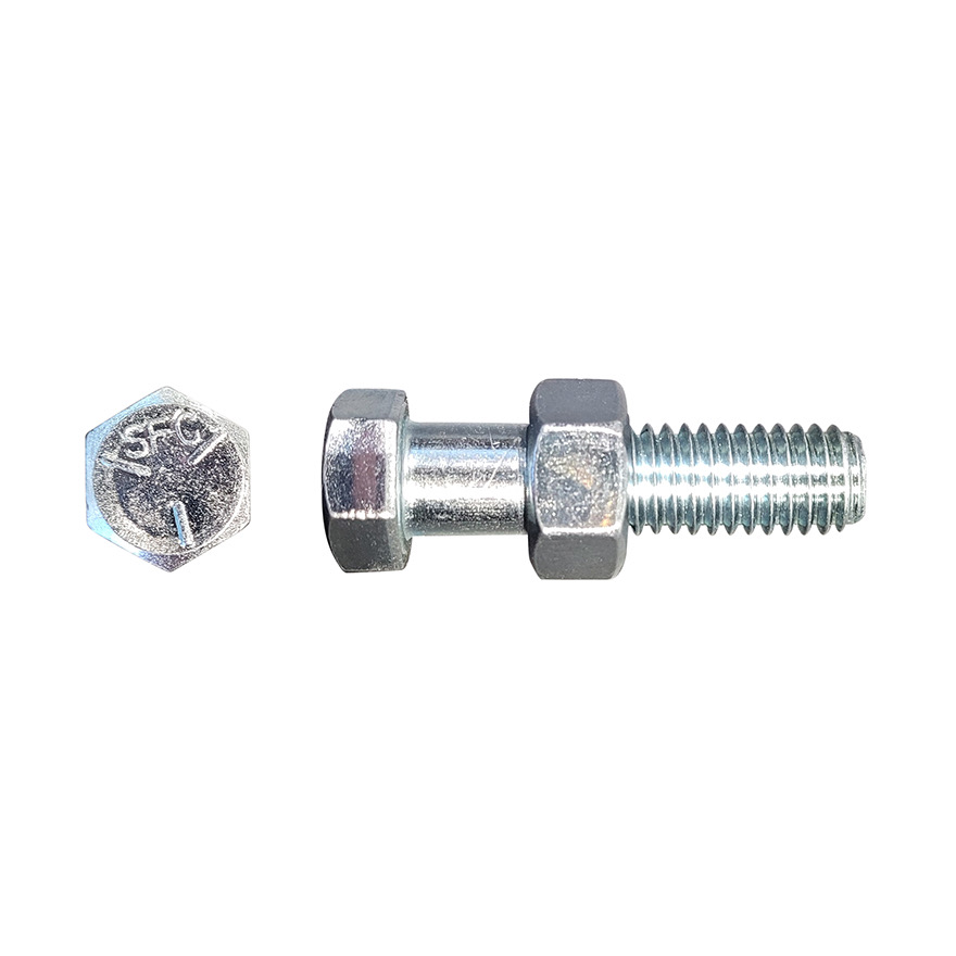 1/4x1 3/4 High Tensile Unc Grade 5 Bolt & Nut ZP