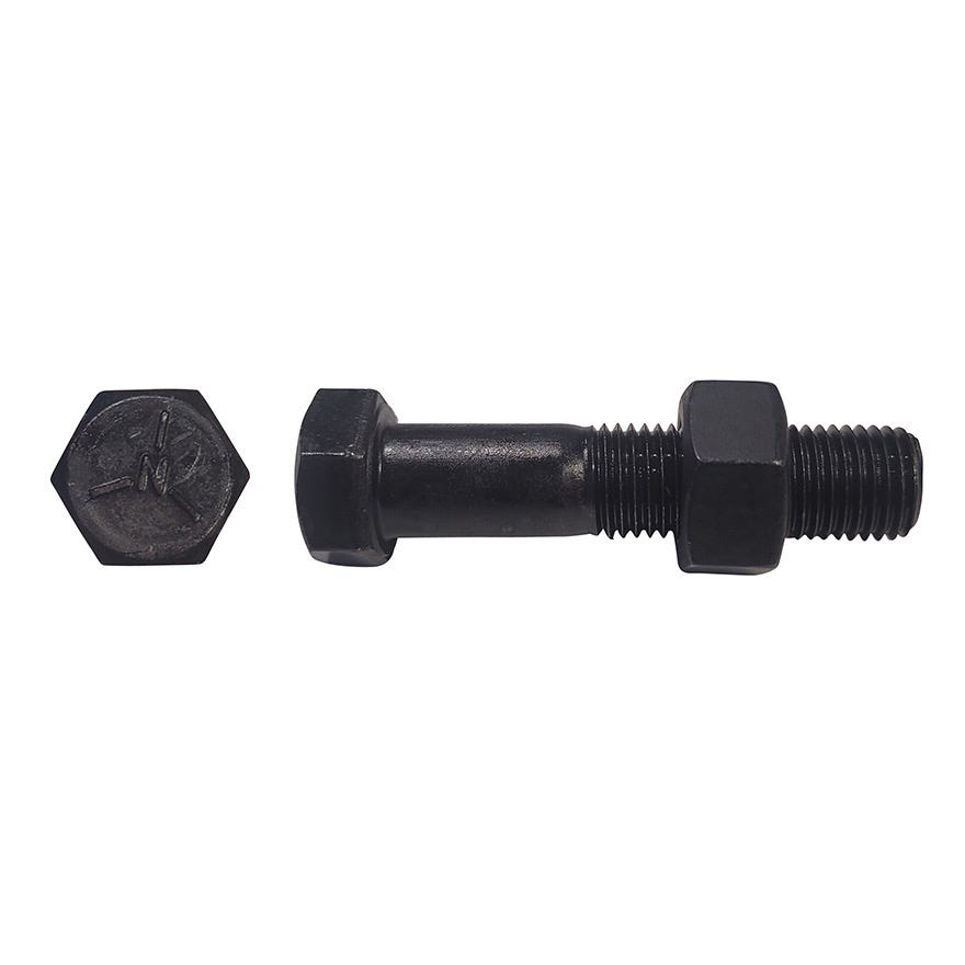 1/4x1 3/4 High Tensile Unf Grade 5 Bolt & Nut Black