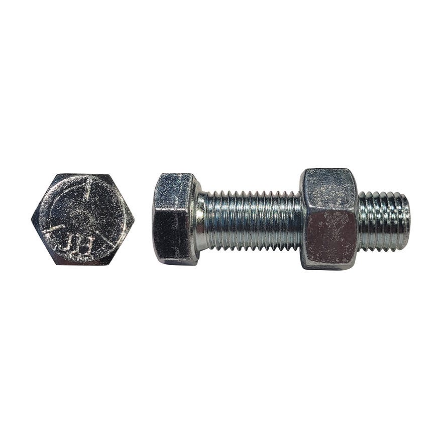3/8x1 High Tensile Unf Grade 5 Bolt & Nut ZP