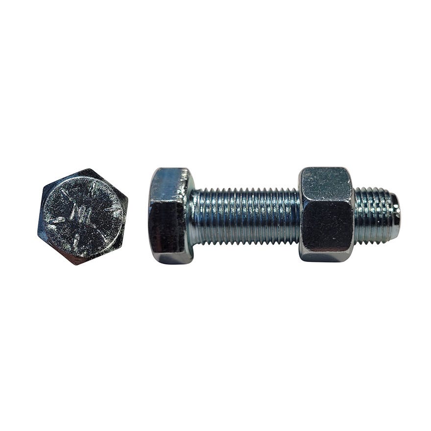 1/2x1 3/4 High Tensile Unf Grade 8 Bolt & Nut ZP