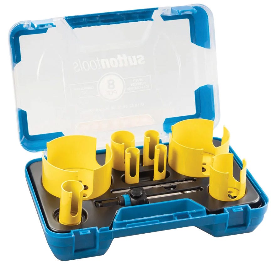 Sutton Tools TCT Carpenter Holesaw Set 8 piece