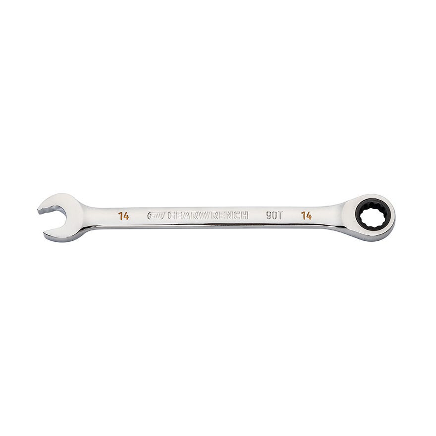 14mm 90-Tooth 12 Point Ratcheting Combination Wrench