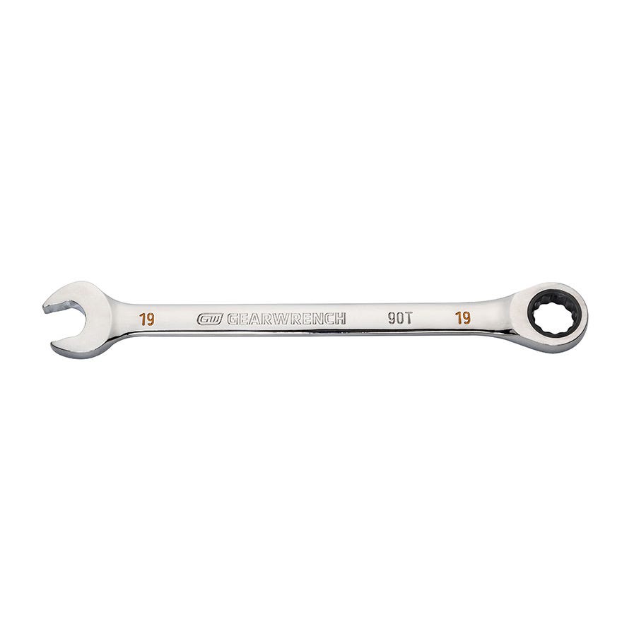 19mm 90-Tooth 12 Point Ratcheting Combination Wrench