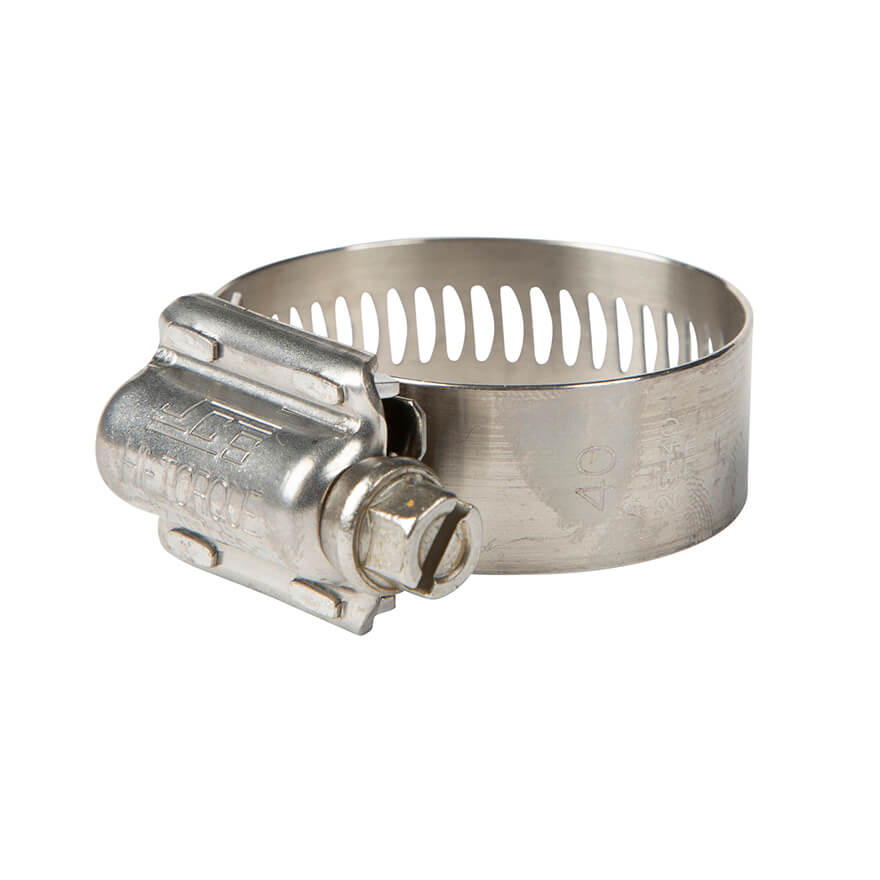 All S/S 304 JCS Hvy Duty Hi Torque Hose Clip (25-40mm)