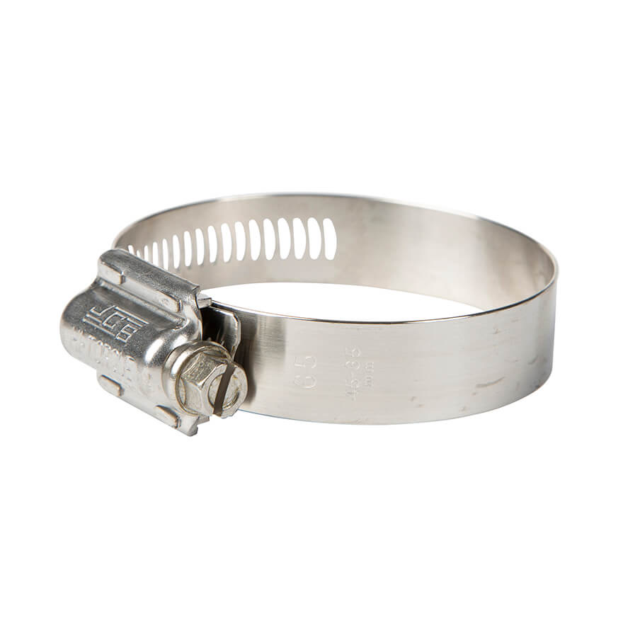 All S/S 304 JCS Hvy Duty Hi Torque Hose Clip (45-65mm)