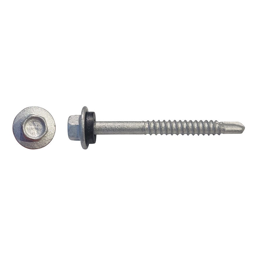 12G-14x75 Hex W/F (PT) Steel Self Driller With Neo Class 4