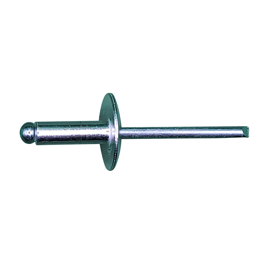 6-6 Pan Aluminium Large Flange Rivet & Steel Stem (Dia 4.8 Grip 7.9-9.5MM L 15MM)