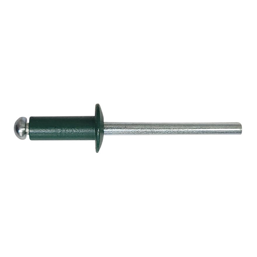 (650) AS6-5 Pan Head Rivet 4.8x6.4-8.0 Permanent Green