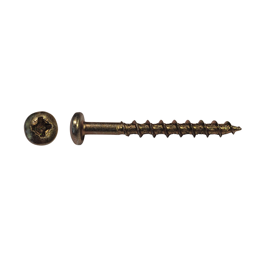 8Gx12 Surefast Woodscrew (FT) Pan Pozi Yzc