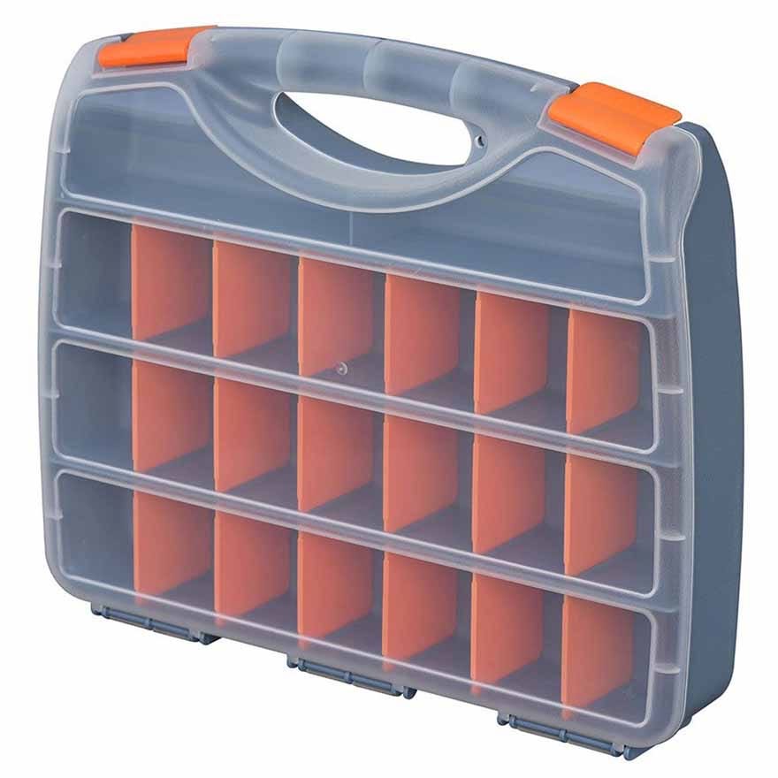 *EOL* 380mm Tayg Plastic Organiser 18 Spaces (380 x 310 x 70mm)