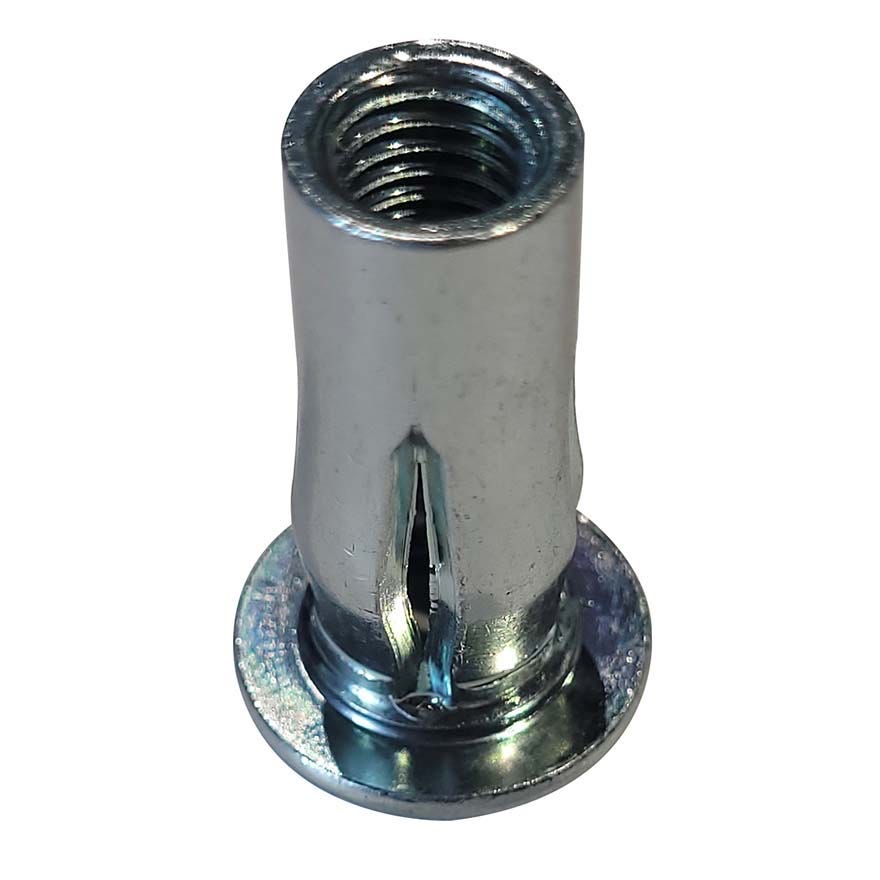M6 Plusnut Steel ZP Flat Head PREBULBED (0.5-7.1mm grip)