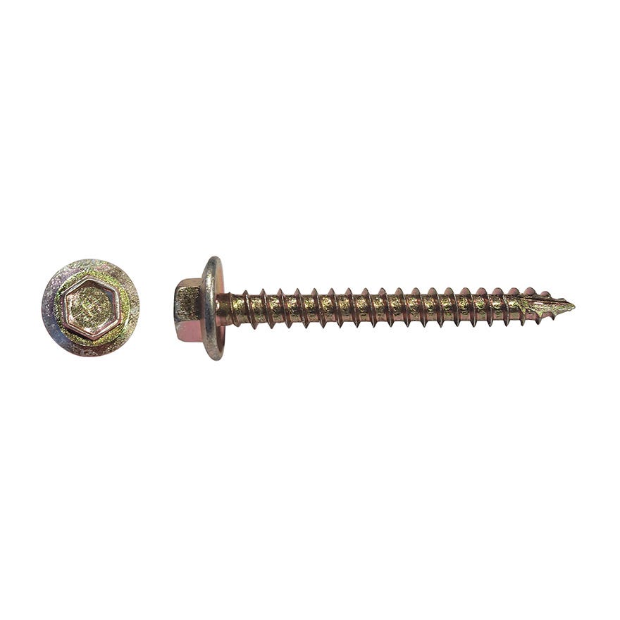14G-10x50 Hex W/F Wood Screw type 17 Class 4 **FULLY THREADED**