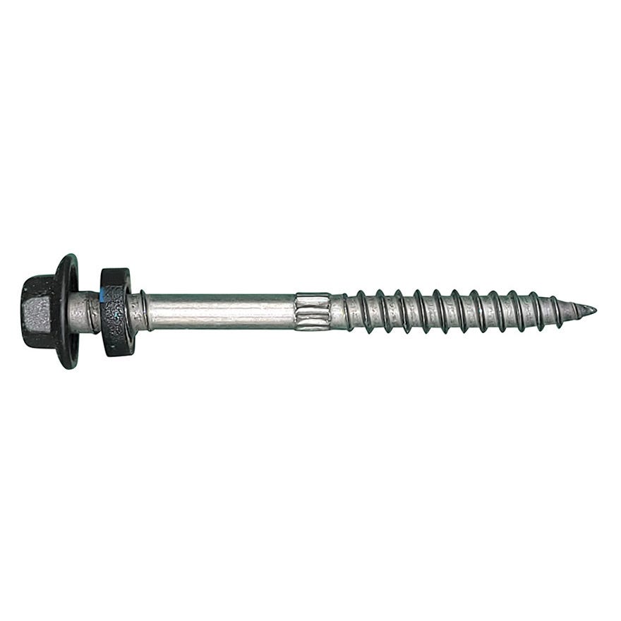 12G-11x65 Hex W/F Wood Screws Type 17 Neo Top Grip (Ironsand)