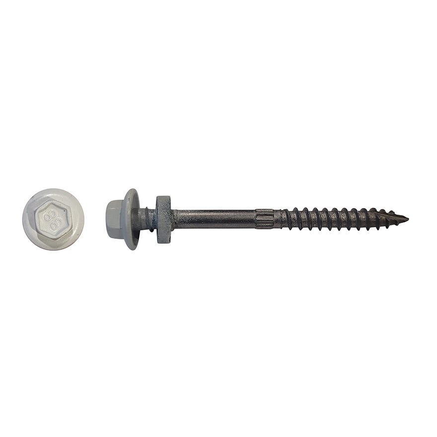 12G-11x65 Hex W/F Wood Screws Type 17 HWF Neo Top Grip (Titania)