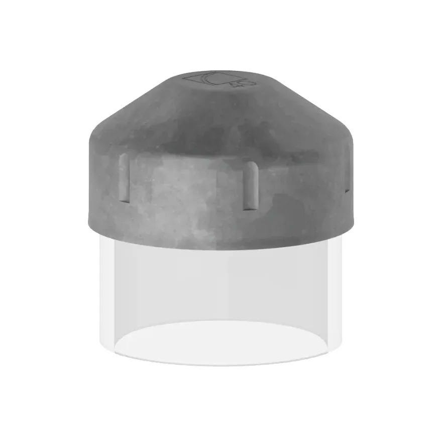 CR25 Round Post Cap Pre-Galv (to suit 34.0mm OD pipe)