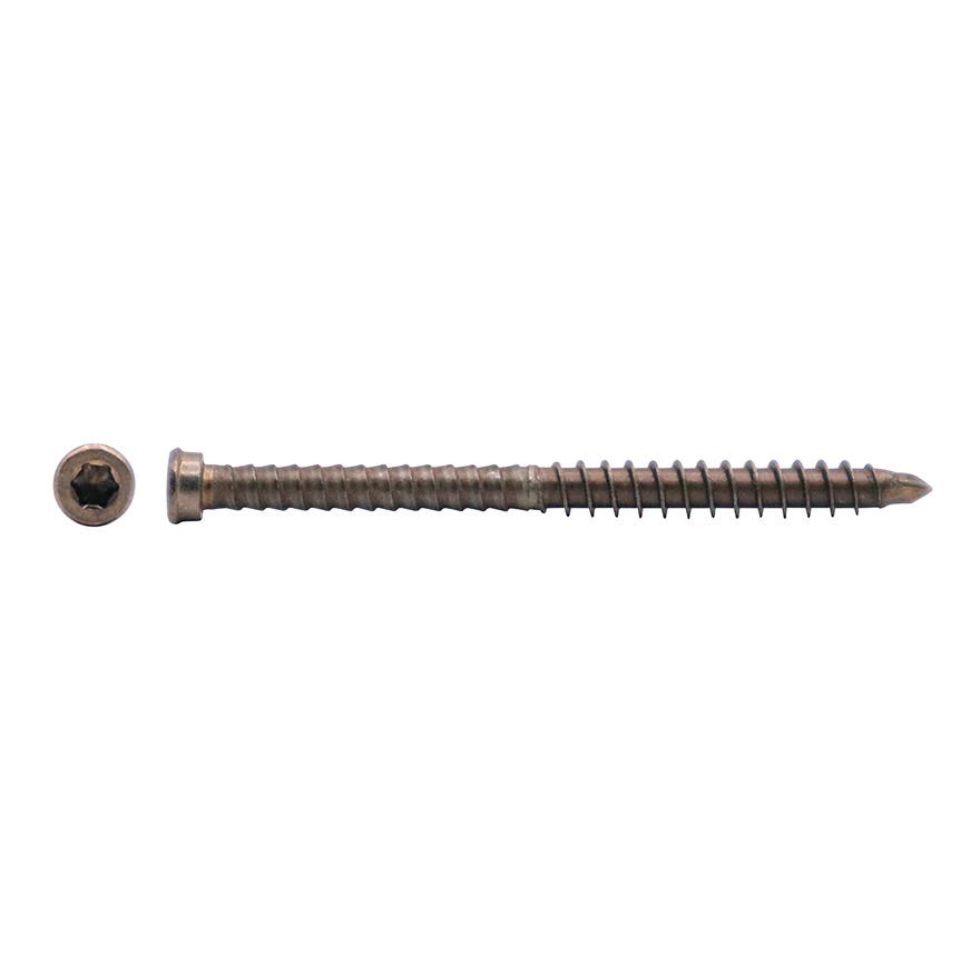 5.5x80 S2 Burnt 316 Stainless Hardwood Decking Screw Trim Head TX20