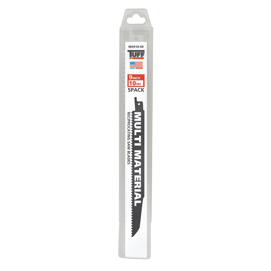 225mm TUFF Reciprocating Blade 9" x 10TPI Multi-Material - 5 Pack