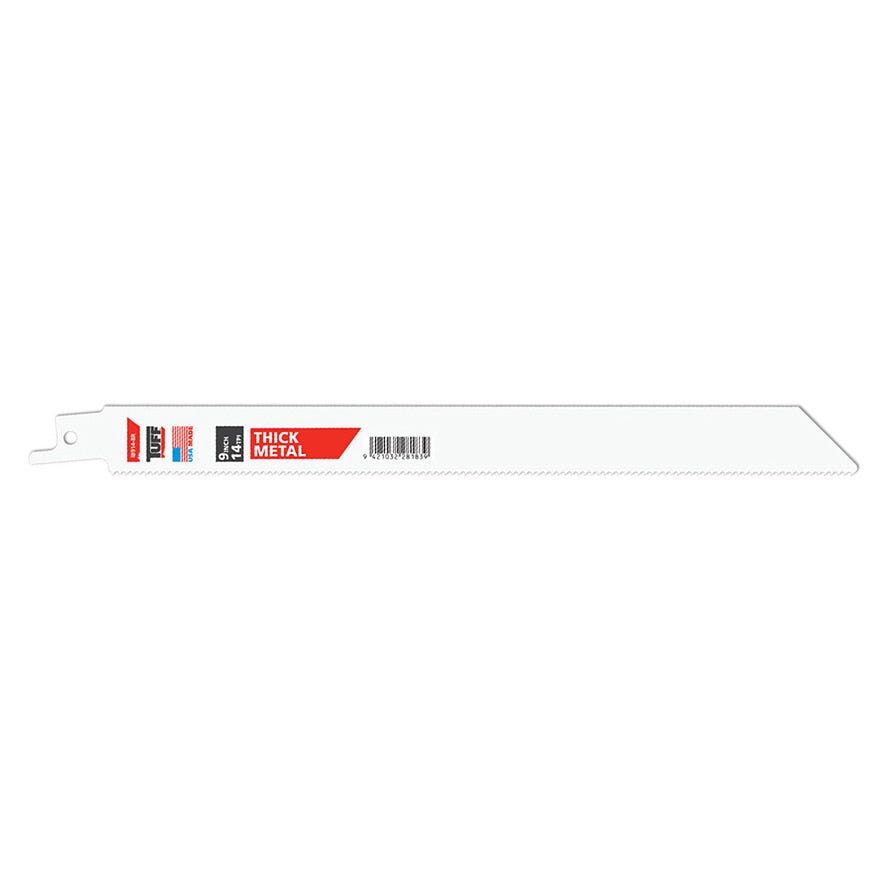 225mm TUFF Reciprocating Blade 9" x 14TPI Thick Metal