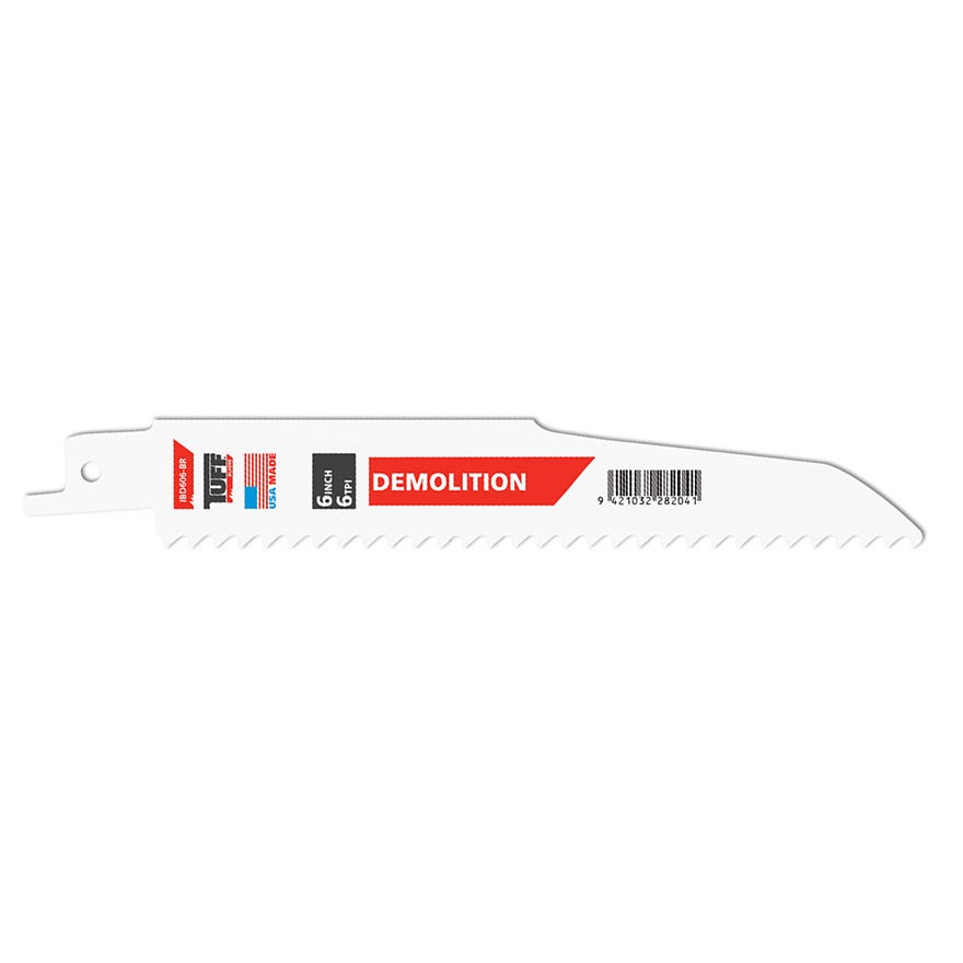 150mm TUFF Reciprocating Blade 6" x 6TPI Demolition