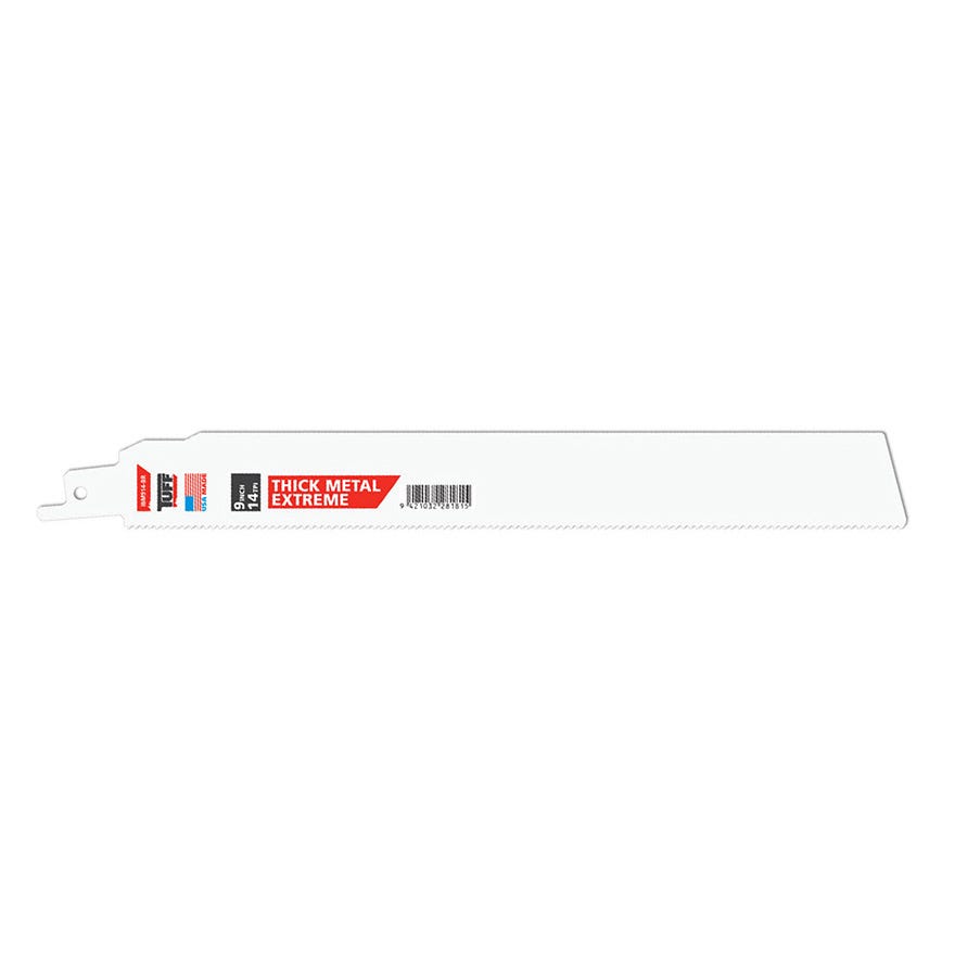 225mm TUFF Reciprocating Blade 9" x 14TPI Thick Metal EXTREME
