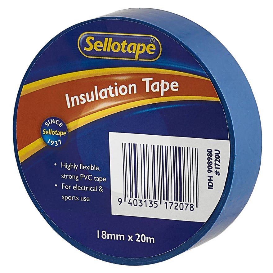 Sellotape 1720 Blue (Electrical / Insulation) 18mm x 20m