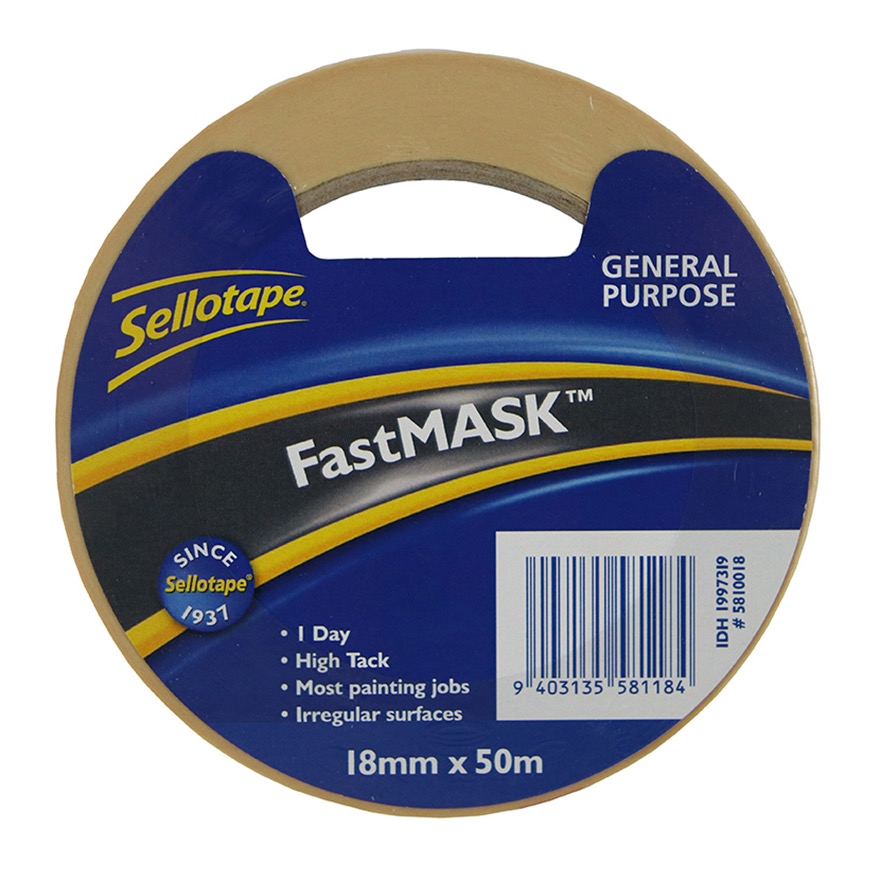 Sellotape 5810 Gen. Purpose 18mmx50m (Masking)