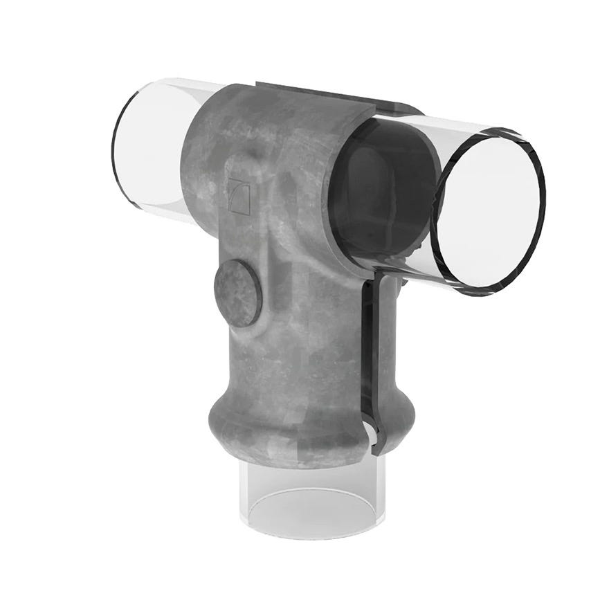 Tee 50mm Wide x 78mm Long Galv (T2525)
