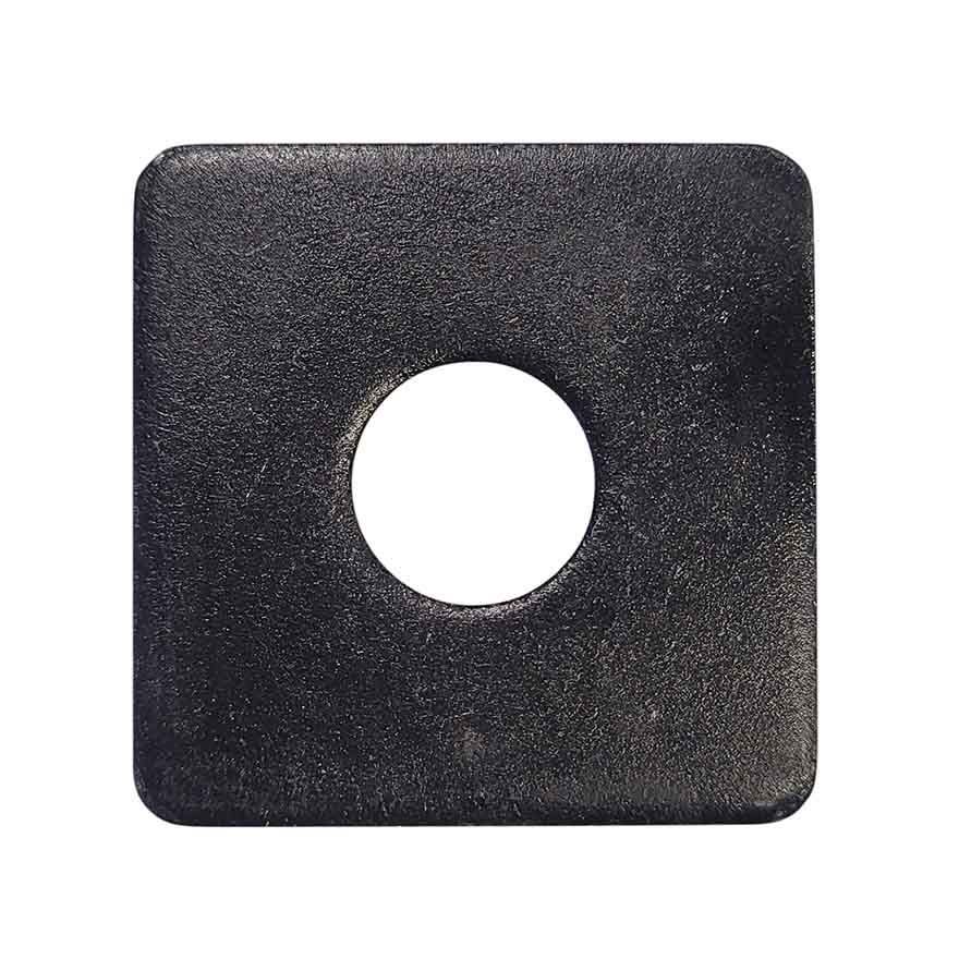 16x50x50x3 Square Washer Black