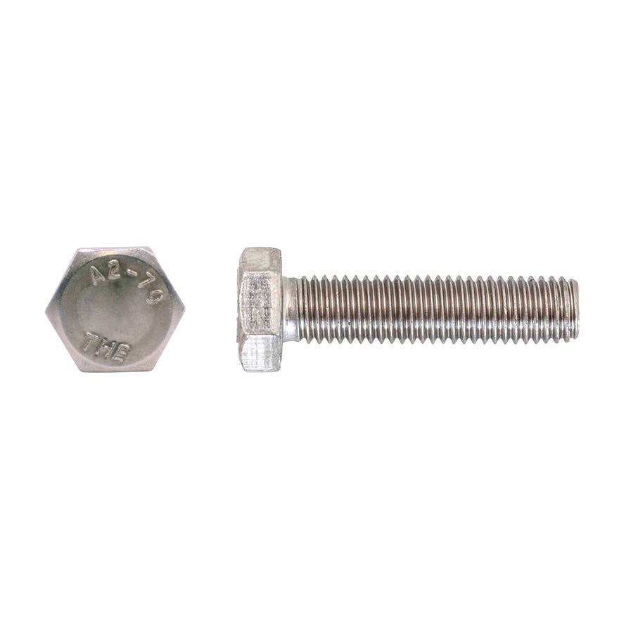 8x25 Stainless Steel 304 Hex Set Screw